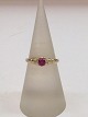 14k guldring m. rubin. Str. 53