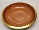 Royal Copenhagen Craquelé, (Crackelure) 212-2528 Kgl. Orange skål med guld 21 cm