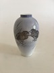 Royal Copenhagen Vase med Fuglemotiv No 1935/47B