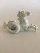 Royal Copenhagen Bordgarniture Havheste Figur i Blanc de Chine