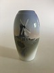 Bing & Grøndahl Vase med Møllemotiv No. 1302/6251