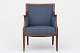 Frits Henningsen / Cabinetmaker Frits Henningsen
Armchair in mahogany w. blue wool.
1 pc. in stock
Good condition
