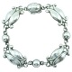 Georg Jensen; "Moonlight Blossom" armbånd af sterling sølv #11