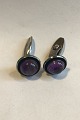 Niels Erik From Sterling Silver Cufflinks with Amethyst