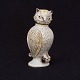 A Little owl with light blue glaze. Seeland, Denmark, late 19th century. H: 16cm