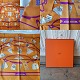 Hermes silk scarf 90 x 90, "Carnets de Bal"