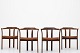 Hans Olsen / CS Møbler
Dining chairs in rosewood with light brown leather.
Good condition
3 pcs. på lager
