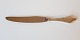 Antik Rokoko sølv middagskniv med langt blad 25 cm.