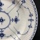 Blue Fluted Half Lace dinner plate
