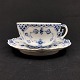 Large Blue Fluted Full Lace Breakfast Cup, 1/1142.
