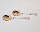 Pair of silver jam spoons from 1879 Nygotic style
