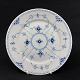 Blue Fluted Half Lace lunch plate, 22.5 cm.

