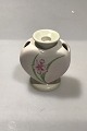 Royal Copenhagen Christmas Heart vase with floral decoration.