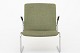 Preben Fabricius & Jørgen Kastholm / Bo-Ex
Easy chair with a cantilever frame in chromed steel, upholstered in green wool 
with black leather armrests.
2 pcs. på lager
Good condition

