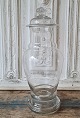 Stort smukt franskt bolcher glas 42 cm.