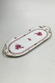 Herend Hungary Apponyi Purple Rectangular Dish No 436