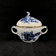 Blue Flower Curved sugar bowl with gold
