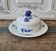 Royal Copenhagen Blue Flower butter bowl on solid saucer no. 8076