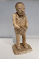 Boglæsende bruneret gipsfigur -ca. 1930.