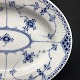 Blue Fluted Half Lace oval dish 1/531
