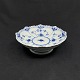 Blue Fluted Half Lace cake dish on foot