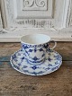 Royal Copenhagen blue fluted full lace coffee cup no. 1035