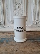 Royal Copenhagen pharmasy jar in white porcelain with black writing Produced 
between 1850-98