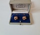 Pair of cufflinks in 14 kt gold - classic knot design by Bernhard Hertz