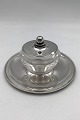 Georg Jensen Sterling Sølvlåg og Baccarat Krystal Confiture Glas samt underfad 
No. 600A