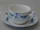 104 Morgenkop 6.5 x 10.2 cm /2,25 dl  og underkop 16.8 cm (476) B&G Blå Empire 
porcelæn