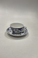 Royal Copenhagen Blue Fluted Half Lace Cup and Saucer No. 713