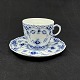 Blue Fluted Full Lace coffee cup, 1/1035.
