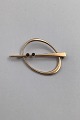 Bent Gabrielsen 14K Guld Broche No 788 (Safir)