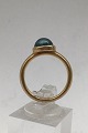 Georg Jensen 18K Guld Ring David Chu Moonrise Blå Topaz