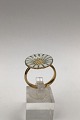 Georg Jensen Forgyldt Sterling Sølv Marguerit Ring