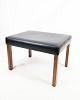 Stool - Black Leather - Rosewood - Danish Design - 1960s.
Great condition
