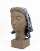 Female Head With Scarf - No. 159/2897 - Ceramics - Partially Glazed Ceramics - 
Johannes Hedegaard
Great condition
