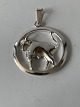 Pendant in Silver (Taurus in zodiac sign) as a pendant for a necklace. Stamped 
HS 925s