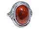 Amber ring - Size 53