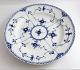 Royal Copenhagen. Blue Fluted, half lace. Dinner plate. Model 571. Diameter 25.5 
cm. (1 quality)