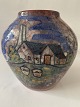 Michael Andersen Vase, Bornholmsk keramik, 
Decoration No. 5874