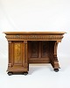 Antique Desk With Small Cabinet - Walnut - 1860s
