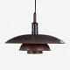Poul Henningsen / Louis Poulsen
PH 5/4 - Pendel i patineret kopper med kobber fatning. Stemplet 