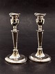 Sterling silver candlesticks on oval base