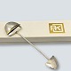 Anette Kræn; Silver brooch partially gold-plated