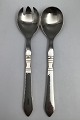Georg Jensen Sterling Sølv / Stål Antik Salatsæt No. 132