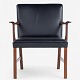 Ole Wanscher / A.J. Iversen
Armchair in mahogany and black leather.
1 pc. in stock
