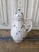 Royal Copenhagen Musselmalet riflet sjælden kaffekande 1850-98