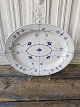 Royal Copenhagen Musselmalet riflet stort ovalt fad no. 100