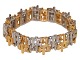 Michelsen 18 carat gold
Modern and wide Brutalism bracelet by  Knud V. Andersen from 1975-1989